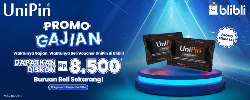 PROMO GAJIAN TIBA! – Beli Voucher UniPin di Blibli Makin Hemat dengan Diskon!